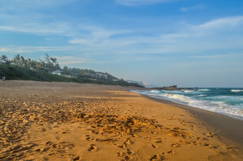 Plage principale Durban, Afrique du Sud