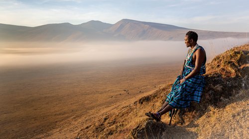 Masaï   cratère du parc de Ngorongoro, Tanzanie